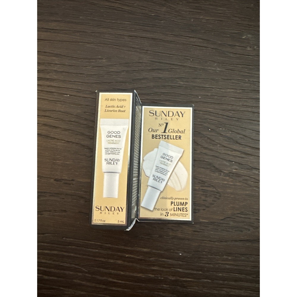 NIB SUNDAY RILEY GOOD GENES Lactic Acid Treatment Mini 5 ML/0.17 OZ New & Fresh